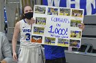 Mikayla Pucci 1000th  Wheaton College women's basketball’s Mikayla Pucci is honored after scoring her 1000th career point. - Photo By: KEITH NORDSTROM : Wheaton, basketball, Mikayla Pucci, 1000th
